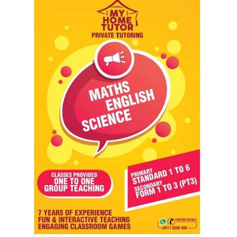 Home Tutors in Petaling Jaya .